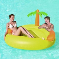 Inflatable Tropical Island Swimming Pool Lilo Lounger Inflatable Tropical Island Swimming Pool Lilo Lounger