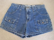 Canyon Blues Blue Jean Denim Mini Shorts 7 Juniors 100% Cotton CUTE EXCELLENT