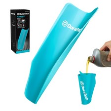 Flexible Oil Funnel MultiPurpose Form a Funnel for Automotive Use Blue