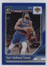 2024-25 Panini Donruss Optic Blue Prizm 41/49 Karl-Anthony Towns #158 3pb