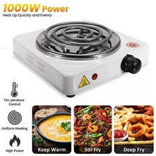 Electric Camping Single Burner Hot Plate Portable Heating Cooking Stove Dorm US
