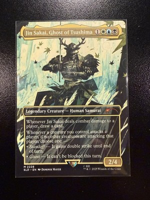 jin sakai ghost of tsushima mtg card Secret Lair x Ghost of Tsushima [Non-Foil Edition] main image 0