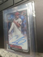 2024 Bowman Draft - Chrome Prospect Autographs Chase Burns #CPA-CB 1st Bowman 