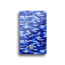 Woodland Camo Card Skin BLUE 