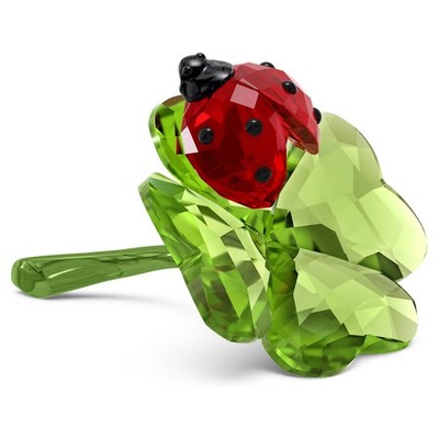 Swarovski Crystal Idyllia Ladybug and Clover Figurine Decoration 5666852