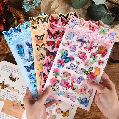 Schmetterlingsdrachen Gartenaufkleber Set Kinder Kreativ Sammelalbum