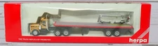 Herpa Promotex 6040, Kenworth Golden Eagle Cab & Flat Bed Trailer, 1/87 HO Scale