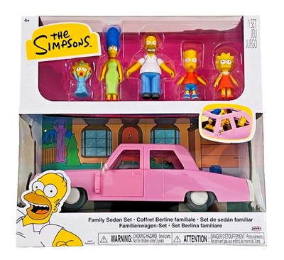 #ad Jakks The Simpsons Family Sedan Car and 2.5quot; Inch Figure Set Homer Bart Lisa $43.99