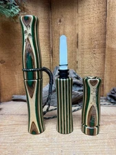 Laminated Extreme Camo - Hand-turned Custom Adjustable Deer Tube Grunt Call