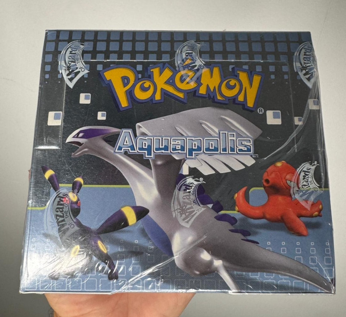 pokemon aquapolis booster box price 1 Pokemon EX Aquapolis Booster Pack per Blister 9 Cards per Pack Aquapolis Blister Pack Art Set