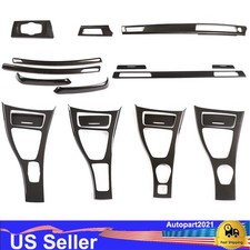 Abs Carbon Fiber Interior Center Console Gear Trim For Bmw 3 Serie E90 05-12