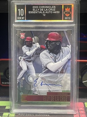 2023 Chronicles - Essentials Autographs Elly De La Cruz #44 /50 (AU, RC)  #MATCH