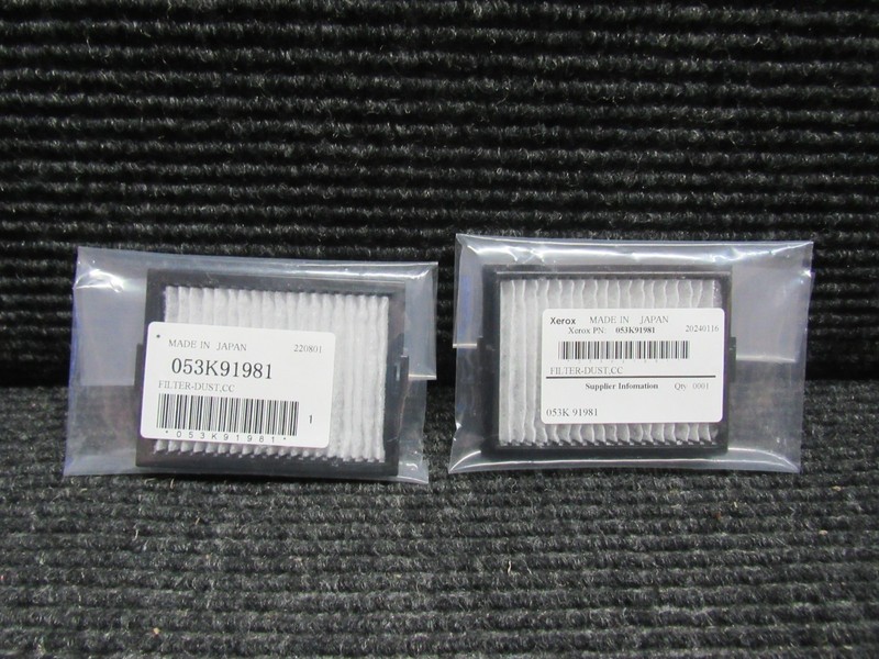 LOT OF 2! GENUINE XEROX 053K91981 (COLOR 550) CC DUST FILTER