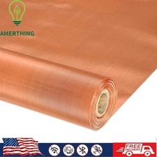 Pure Copper Mesh Screen Dense Filter EMF Shielding Electrode Magnetic 200 Mesh