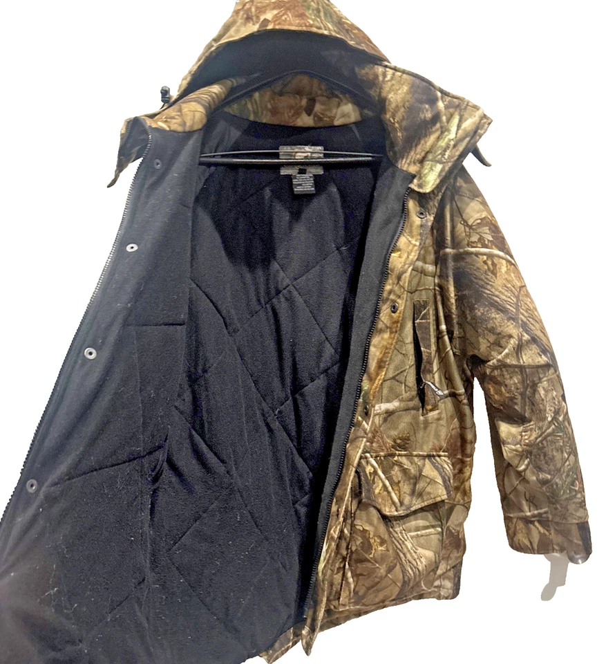 Arctic Shield - Camo Warm Hunting Hooded Jacket, 6 Front Pockets, Men's S: Large - Image 2 of 4
