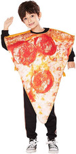 Kids Pizza Slice Halloween Costume Boys Girls Children Food Costume Funny Cospla