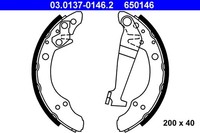 1X ATE 03.0137-0146.2 Bremsbackensatz FüR VW Audi