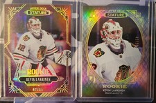 X2 -2020-21 Upper Deck Stature Rookie Kevin Lankinen RC #02/85 & 46/99 Card #122. rookie card picture