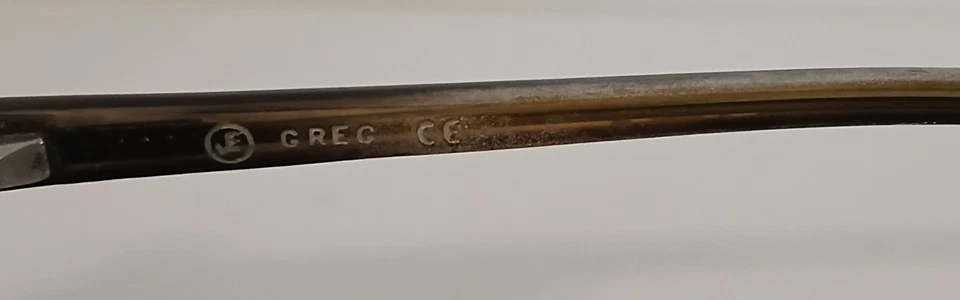 Marco de gafas vintage GREG CE unisex gris cuadrado completo 54-16-145 Foto 4 de 4