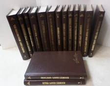 Louis L' Amour Leatherette Books Drop Down Menu