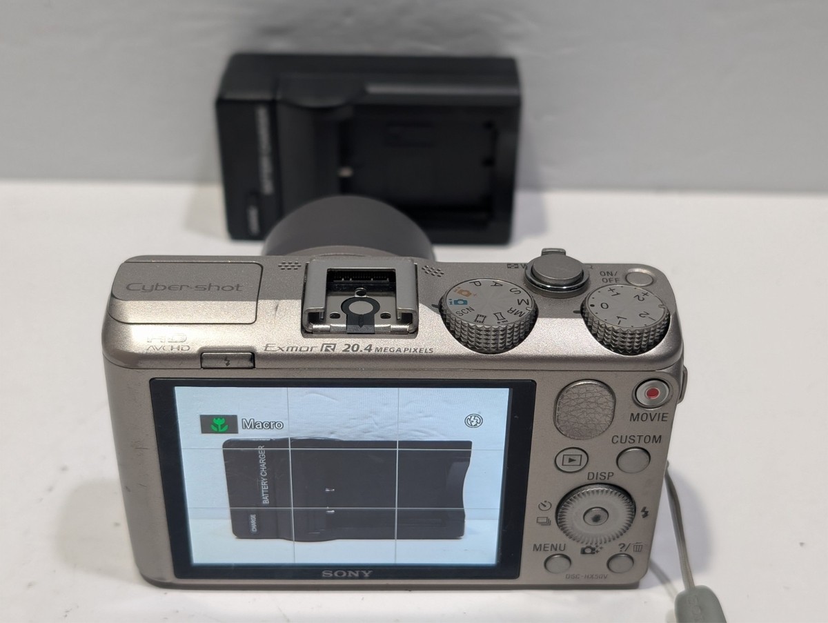 Sony Cyber-shot DSC-HX50V 20.4MP Digital Camera w Case & Charger