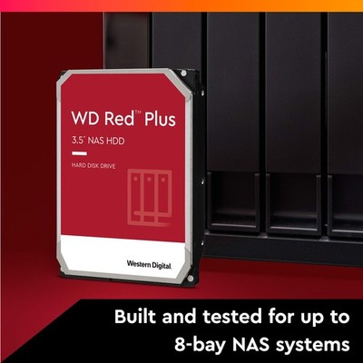 Western Digital 6TB WD Red Plus NAS Internal Hard Drive HDD