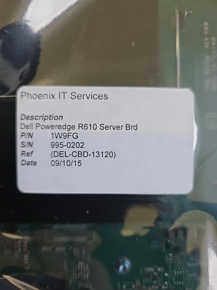 Dell 01W9FG 2x LGA1366 12x DDR3 + iLO Management for PowerEdge R610 V2 Mainboard - Image 2 of 4