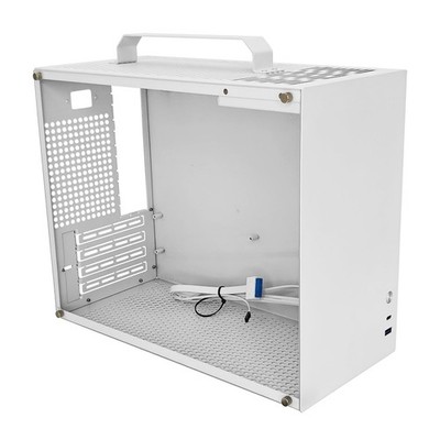 V500 Mini Portable MATX/ITX Computer Case, MiniTower Case, Full-Sided...