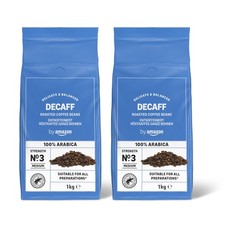 Coffee Beans Decaffeinated Light Roast 2 Kg (2 Packs of 1 Kg) Rainforest 32.05 per kilo
