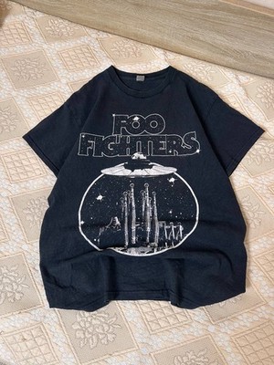 Foo Fighters UFO Aliens Art Band Rock T Shirt Space Tour Mens Size