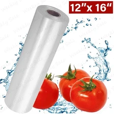 12"x16" Clear Plastic Produce Bags On Roll Kitchen Fruit Vegetable Food Storage