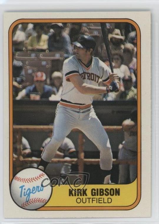 1981 Fleer Kirk Gibson #481 Rookie RC