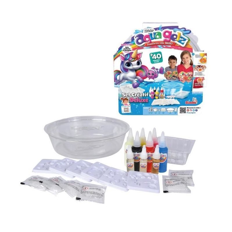 Aqua Gelz Simba boîte deluxe cadeau anniversaire enfant figurines 3D