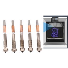5x 3D Printer Bimetallic Extruder Nozzles For QIDI Plus4 Integrated 0.2/0.4mm WA