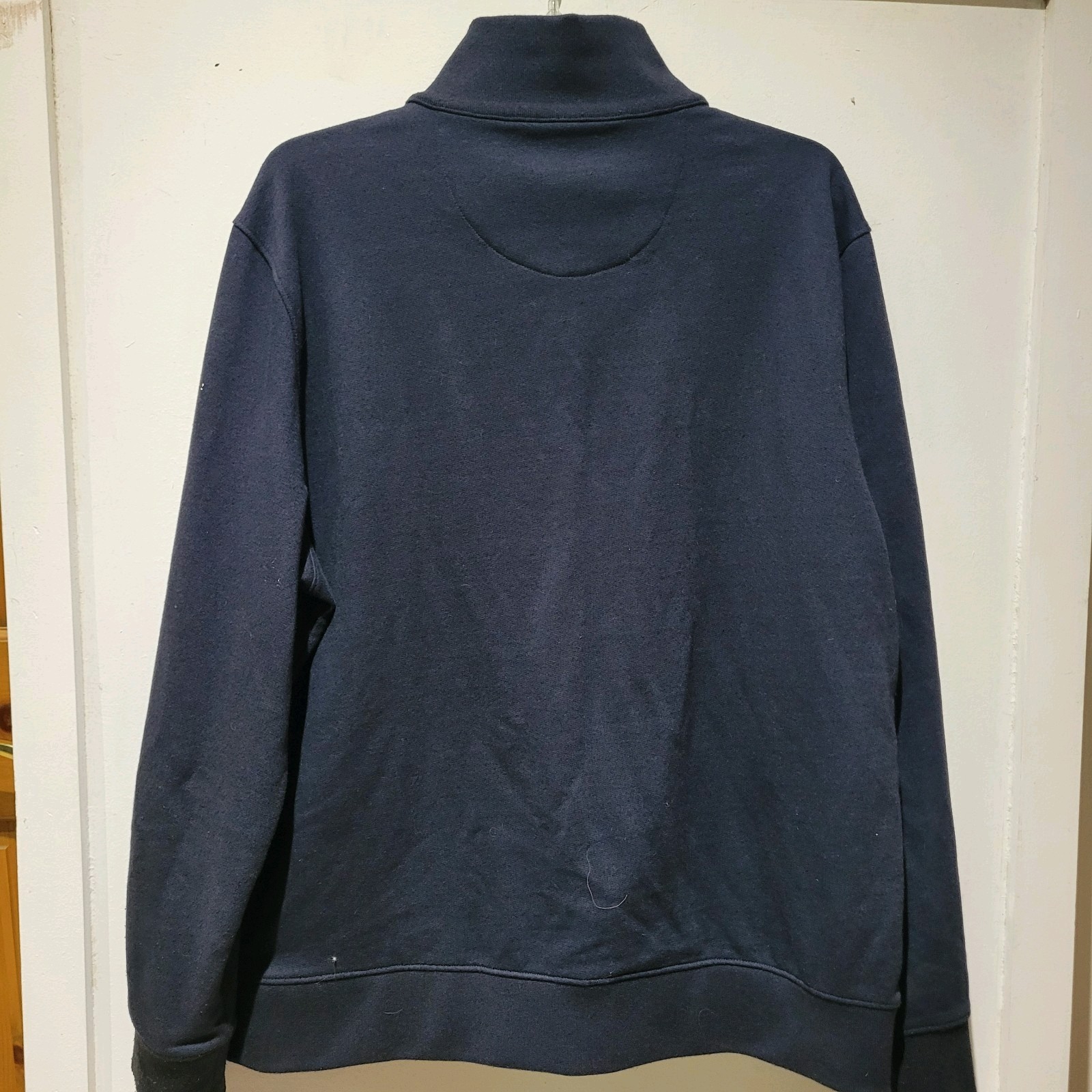 UNTUCKit Solid Quarter Zip Pullover Sweatshirt Na… - image 2