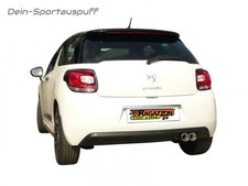 Ragazzon Racinganlage ab Kat Citroen DS3 1.6 THP 60mm 2x80mm gerollt versetzt