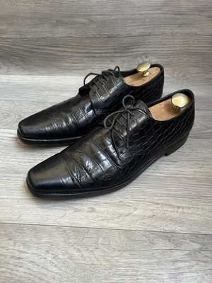 prada Croc  aligator lace up leather oxford   shoes uk10 US 11