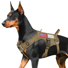 FAYOGOO Tactical Dog Harness for Medium Dog - Mesh Breathable Dog Harness Escape