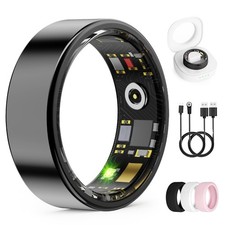 Smart Ring for Women  Men, Health Tracker Ring, Fitness Tracker Ring Black 11 