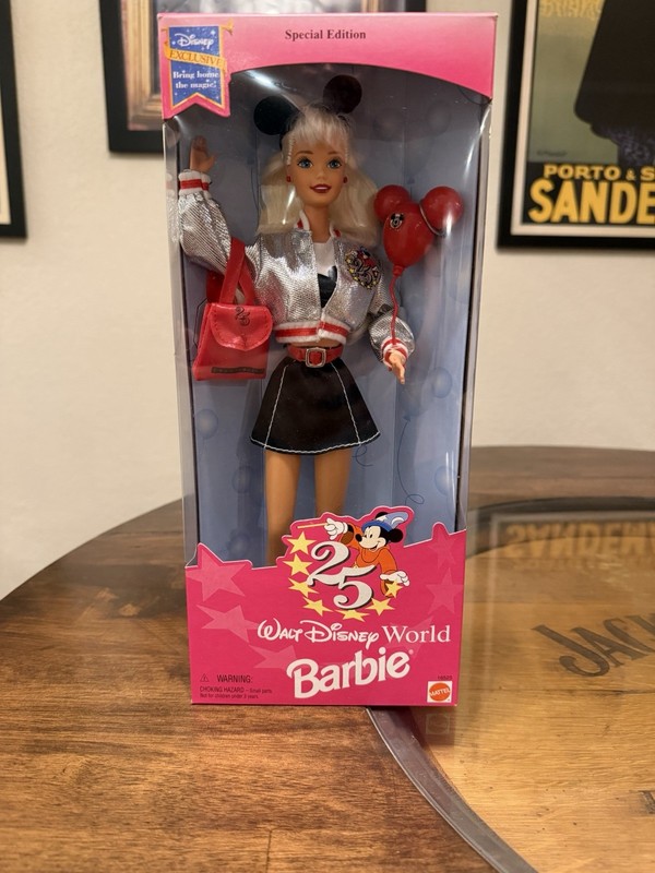  Walt Disney World Barbie, Special Edition 25th Anniversary #16525 NRFB