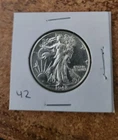 1942 p high grade (AU/BU) silver Walking liberty half dollar