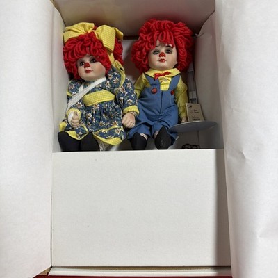 1996 Marie Osmond Miracle Children Dolls Set w Wagon Teddy Bear
