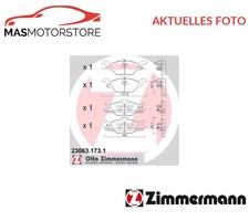 SATZ BREMSBELÄGE BREMSKLÖTZE ZIMMERMANN 230631731 P FÜR OPEL ASTRA G