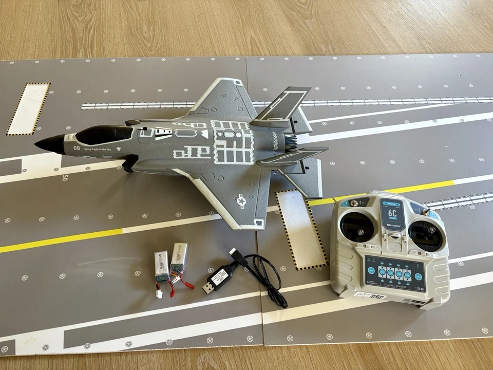 RC F35 Lightning 30mm EDF Jet 2.4G Brushless 4s Power Gyro RTF With 2 Batteries - Bild 2 von 4
