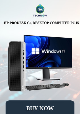 HP ProDesk G4,Desktop Computer PC i5, 32GB 1TB SSD  24'' LED WiFi BT Windows 11
