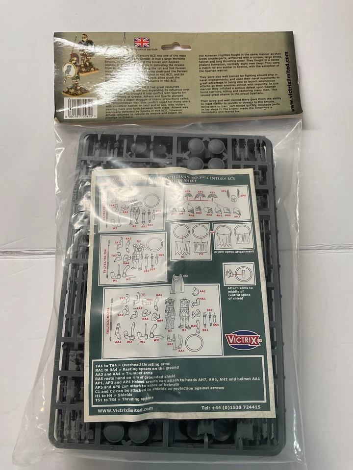 Kit Griego 48 Figuras Victrix Hoplitas Blindadas Atenienses 28mm Plástico Duro VXA001 Foto 2 de 4