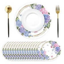 Paper Placemats Disposable 50 Pack Placemats 13.4 Inch Floral Place Hydrangea