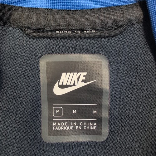 Nike NSW Tech Pack Jacket Mens M Blue Full Zip Bomber Style Woven Streetwear - Picture 3 of 10