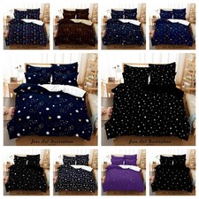 3D Cartoon Space Star Moon Pattern Quilt Cover Duvet Cover Comforter set