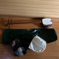 Shamisen Main Body Thin Neck Soft Case Included Akita Shamisen Nagauta Etc. 3 St